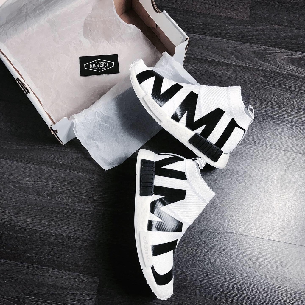 Giày Adidas_NMD CS1 Primeknit White/Black - 5555