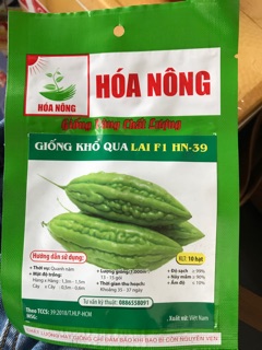 Hạt giống khổ qua lai F1 hiệu Hoá Nông gói 10 hạt.Hạt giống rau, củ , quả. mướp đắng.