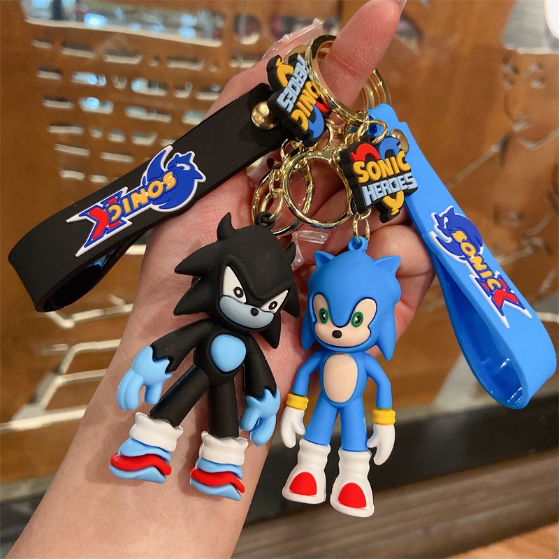 Móc Khóa Nhựa PVC Hình Nhím Sonic 6 Kiểu Hoạt Hình Đáng Yêu