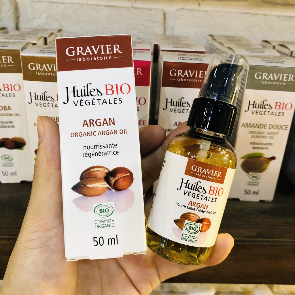 Các loại dầu thực vật hữu cơ dưỡng da Gravier 50ml