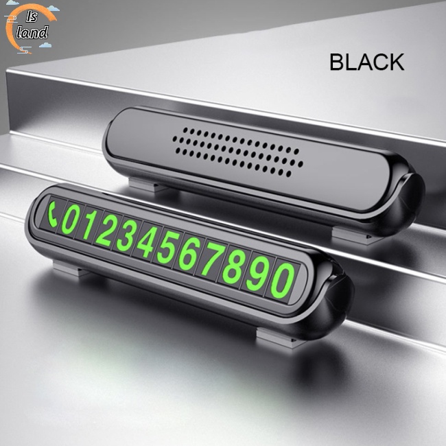 Thẻ Ghi Số Điện Thoại Đỗ Xe Tạm Thời Có Đèn Led Tiện Dụng Cho Xe Hơi
