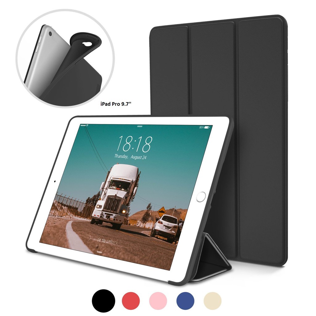 Bao da kiêm ốp lưng cho iPad Pro 9.7'' (đen) M1
