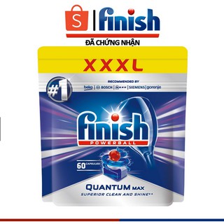 Viên rửa bát chén Finish Quantum  60 viên (Nk Đức )