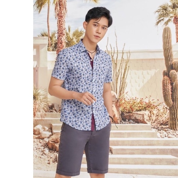 Áo sơ mi Nam ngắn tay Slim Fit DGCs - SASNCB44M-S