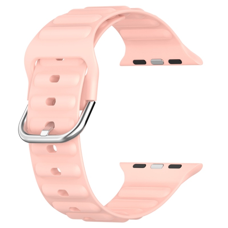 Dây Đeo Silicone Chống Nước Cho Đồng Hồ Thông Minh iOS Watch 1 2 3 4 5 6 7 8 Gen SE 38 40 41mm 42 44 45m