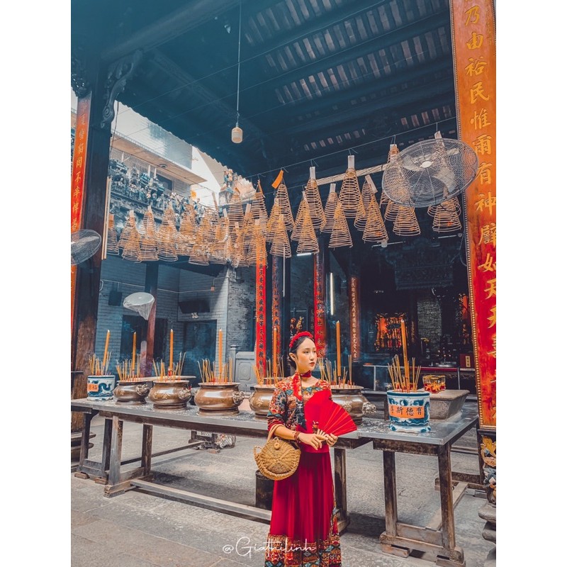 SÉT ÁO VÀ CHÂN VÁY  THỔ CẨM Chụp Ảnh Thời Trang Nữ Vintage