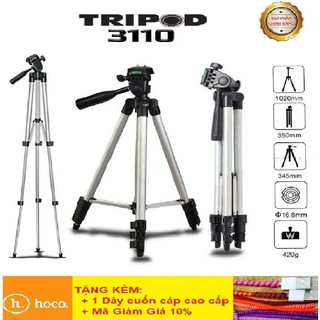 Gậy Tripod Điện Thoại Máy Ảnh TF-3110 🎁FREESHIP🎁 GẬY 3 CHÂN LIVESTREAM, CHỤP ẢNH TỪ XA