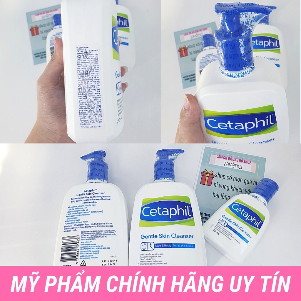 Sữa rửa mặt SR4509299 CETAPHIL Gentle Skin Cleanser Được Bác Sĩ Da Liễu Khuyên Dùng (Date mới 500ml) | BigBuy360 - bigbuy360.vn