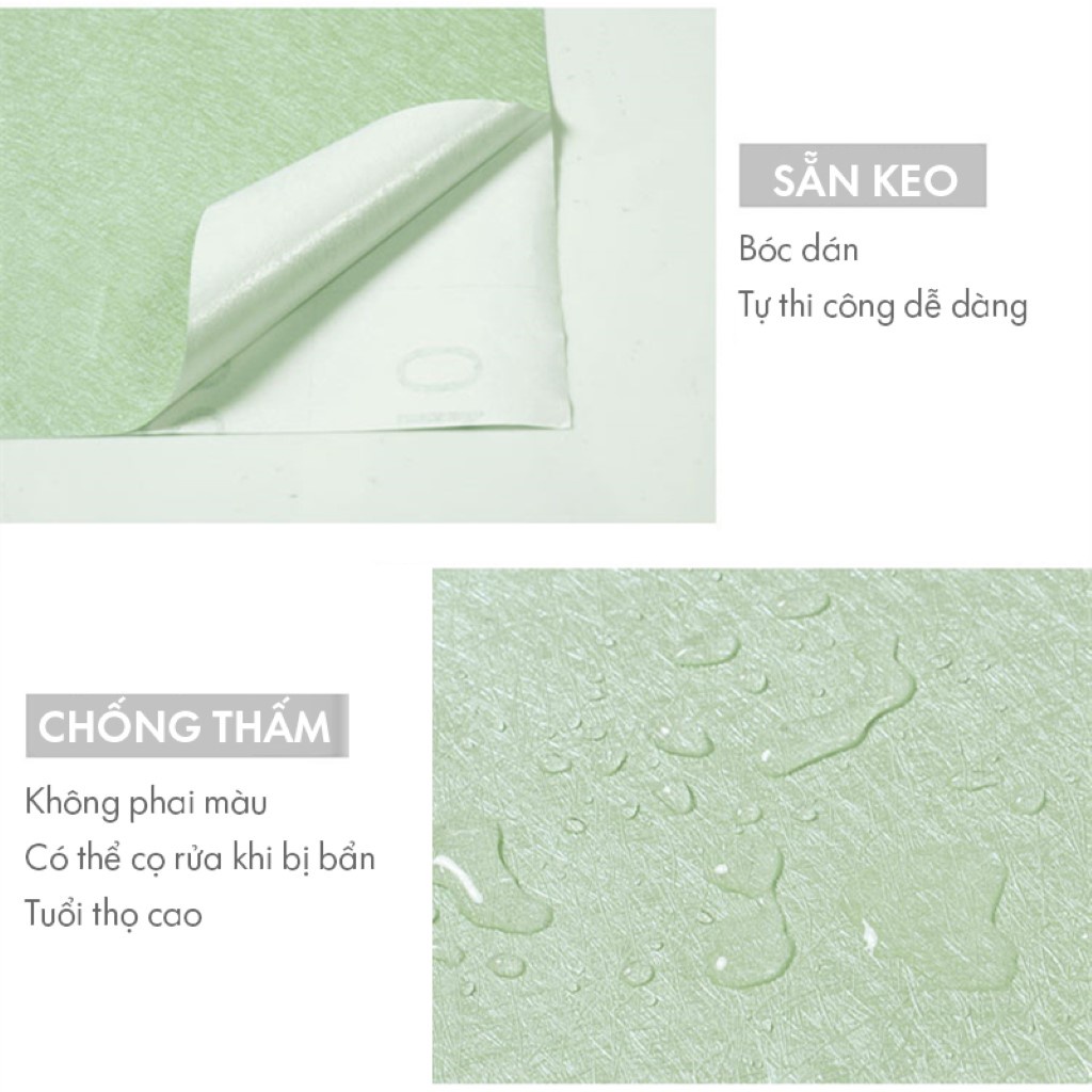 Dán tường trơn giấy dán một màu pastel đơn giản hiện đại