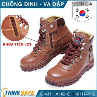 Giày bảo hộ Hàn Quốc K2-14 da bò thật, chống tĩnh điện, chống đâm xuyên, chống trơn trượt - Bảo Hộ Thinksafe