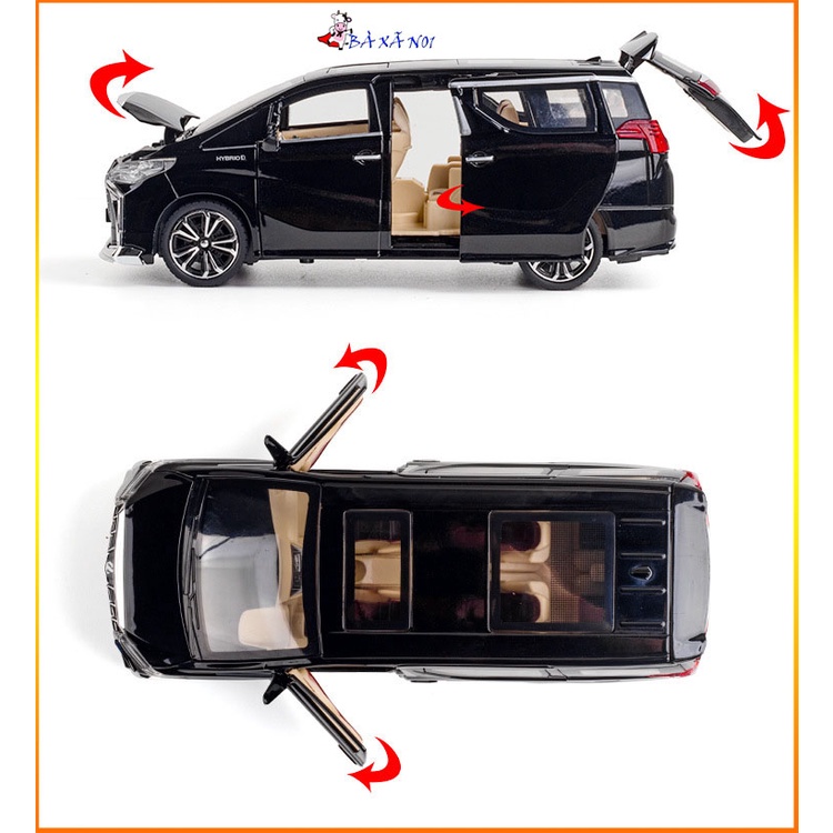 Xe mô hình TOYOTA Alphard 2019 luxury tỉ lệ 1:24 sang trọng đẳng cấp