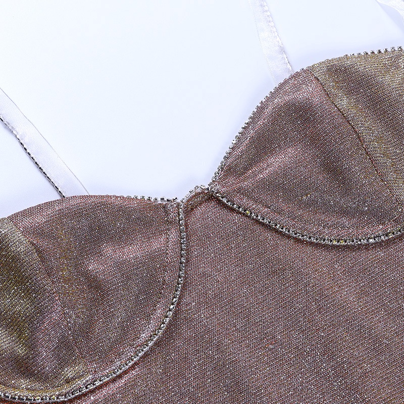 DUNEA Đầm hai dây hở vai ôm dáng thời trang quyến rũ dành cho nữ