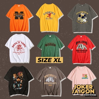 Áo Thun Mỹ- Tee Oversize Unisex Vintage Nam/Nữ Form Rộng