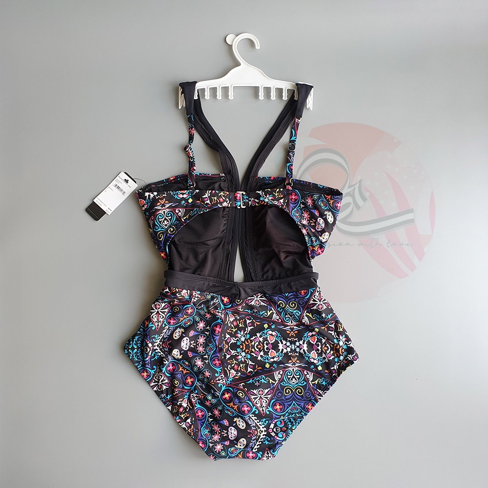 Bộ bơi một mảnh cách điệu cut out lưng Laun Dry xuất khẩu Mỹ
