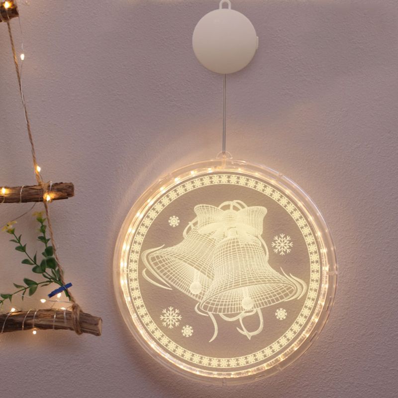 Đèn LED Có Giác Hút Gắn Cửa Sổ Trang Trí Giáng Sinh