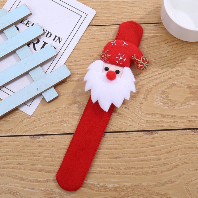 Vòng tay nhung Noel ko đèn