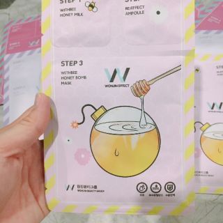 Mặt nạ giấy Wonjin Effect- Withbee Honey Bomb Mask