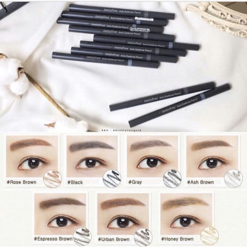 Chì kẻ mày Innisfree Auto Eyebrow mẫu mới