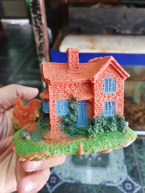 NHÀ TRANG TRÍ HỒ CÁ NON BỘ 10x6x8cm