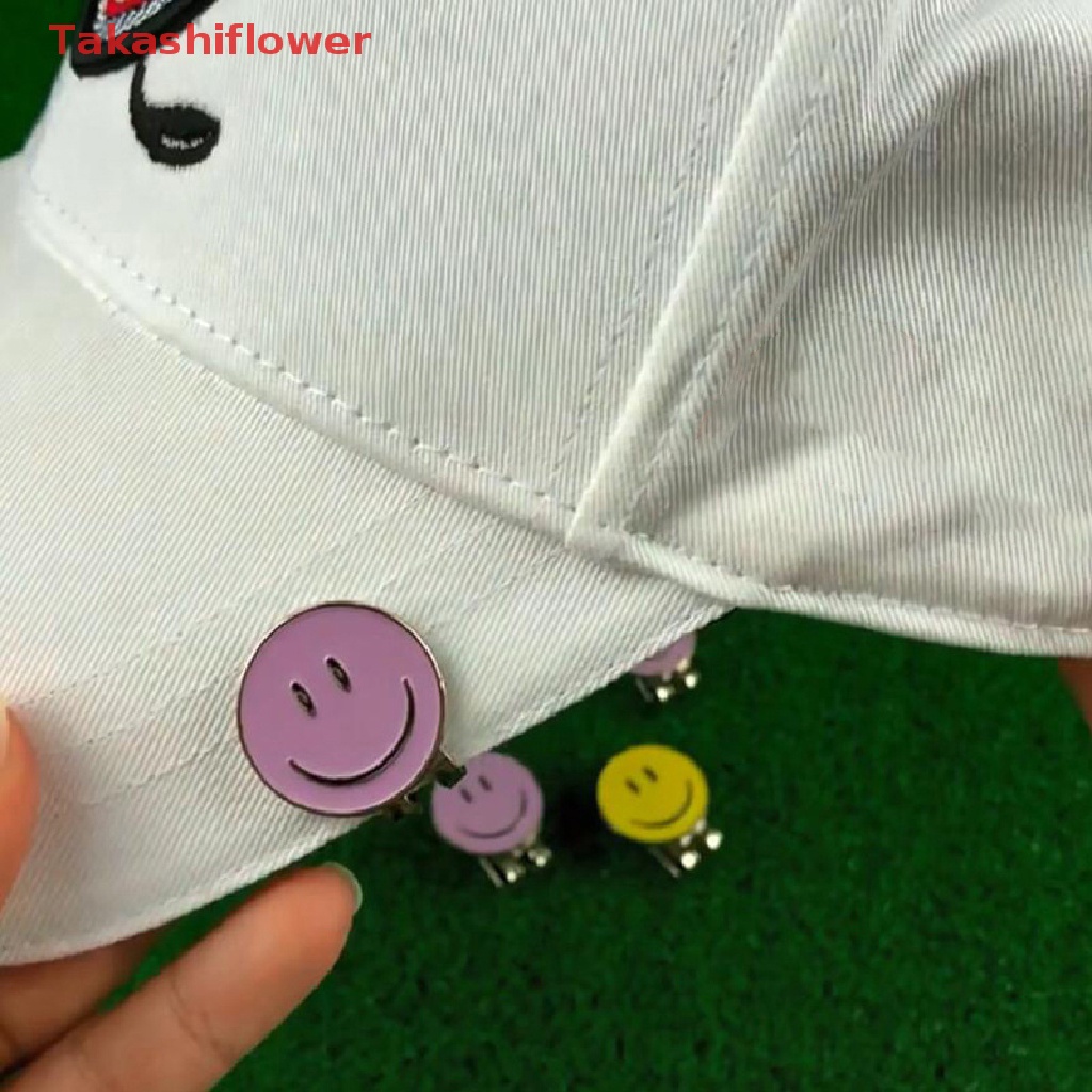 1 Phụ Kiện Đánh Dấu Bóng Golf Từ Tính Bằng Hợp Kim Hình Mặt Cười