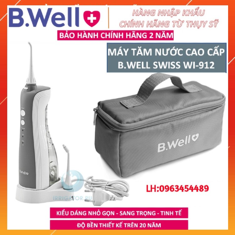 [BH 2 NĂM CHÍNH HÃNG] TĂM NƯỚC THỤY SĨ B-WELL WI-912 - PHIÊN BẢN CẢI TIẾN 5 ĐẦU PHUN