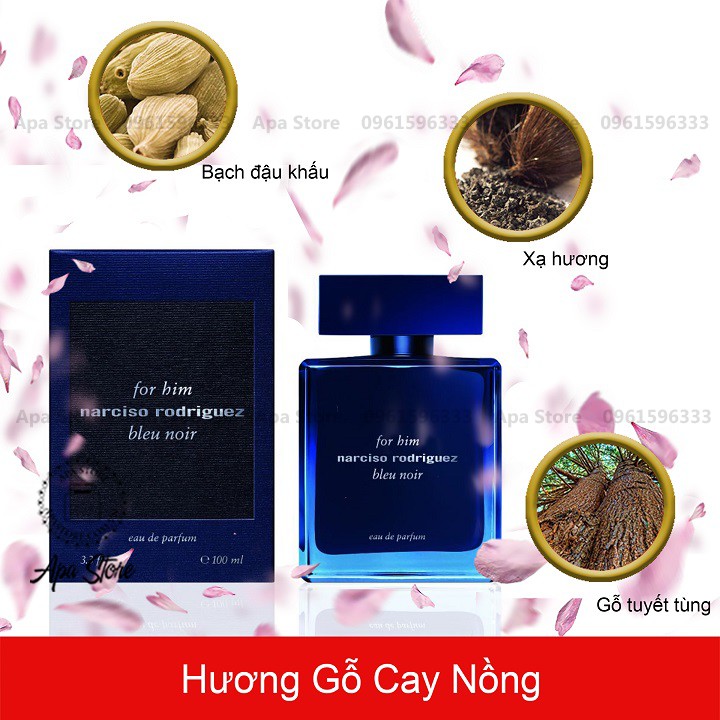 Nước Hoa Nam Narciso For Him Bleu Noir Bản EDP Chai Nhỏ 10ml [CÓ VIDEO]