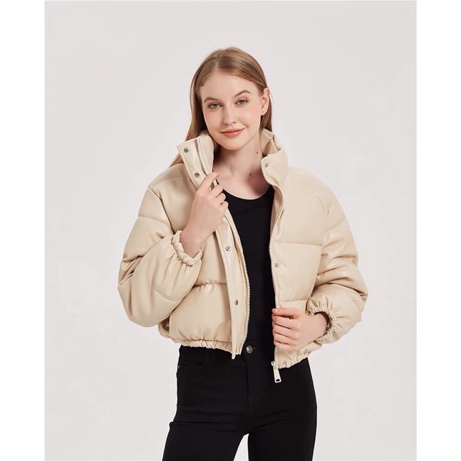 Áo khoác phao croptop