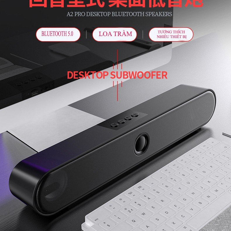 Loa bluetooth loa máy tính Laptop loa vi tính, tivi để bàn A36 Bass cực chất âm thanh sống động siêu chất