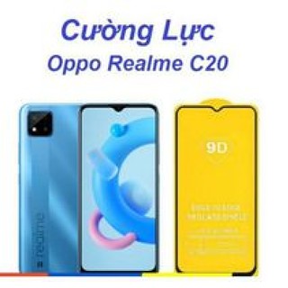 Kính Cường lực Realme C20 Full màn Full keo.