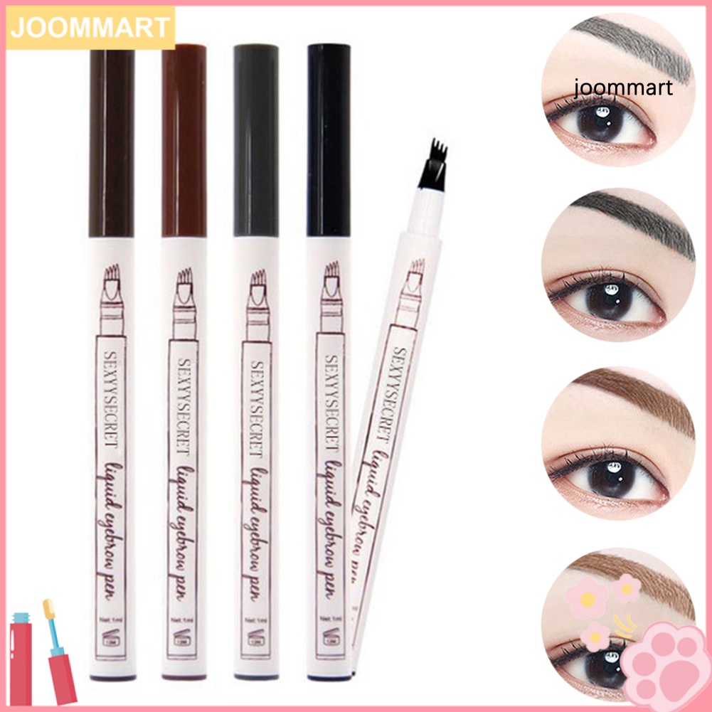 (Hàng Mới Về) Bút Kẻ Lông Mày Dạng Phẩy Sợi Thiết Kế Đầu Bút Phân Thành 4 Nhánh Tiện Dụng | BigBuy360 - bigbuy360.vn