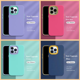 Ốp điện thoại silicon pc acrylic màu trơn có khung bảo vệ camera Tương thích cho for Iphone 14  Pro Max 13 11 12ProMax 7+ 8+ 11 Max 7 Plus Se Xs