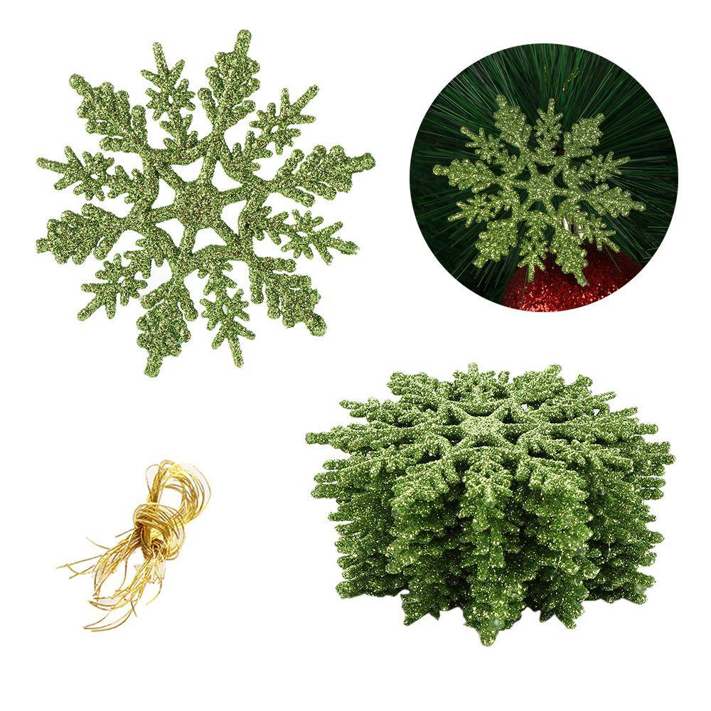 24 Bông Tuyết Lấp Lánh 7.5cm Làm Đồ Thủ Công Treo Trang Trí Lễ Hội