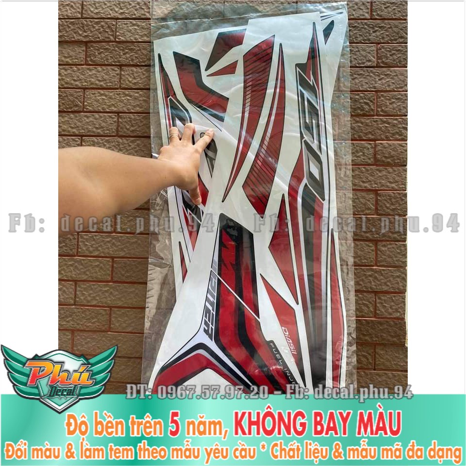 Tem rời Uv Thái Exciter 150 đỏ đen (X) -1