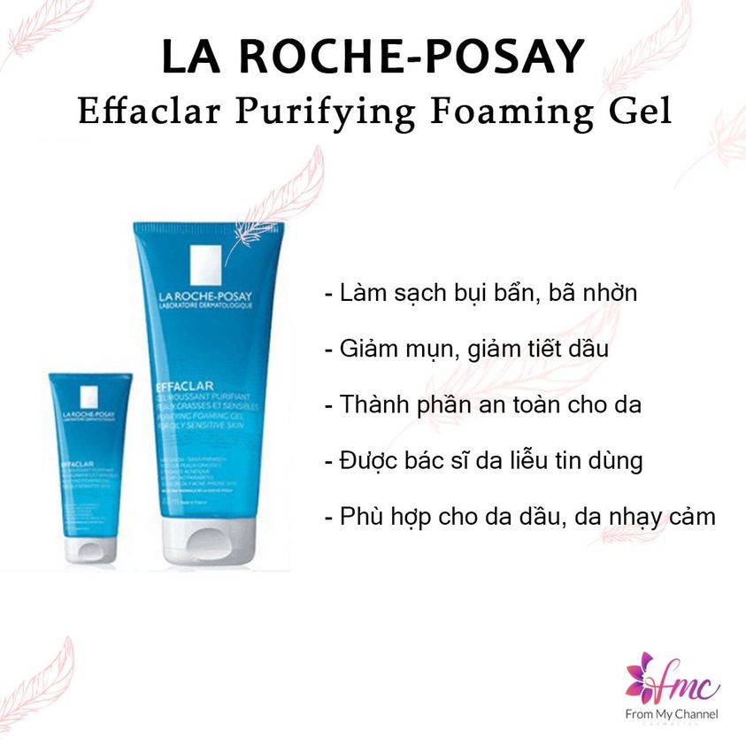 Sữa rửa mặt La Roche Posay Effaclar Purifying Foaming Gel+ Tặng 1 túi chườm giảm đau bụng
