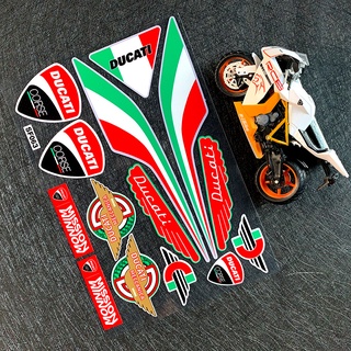 Miếng dán phản quang trang trí mũ bảo hiểm xe mô tô ducati