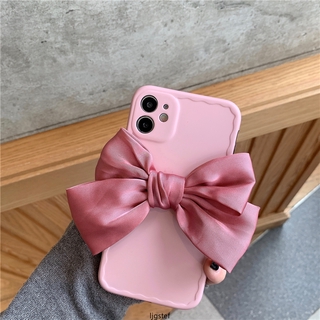 Ốp Điện Thoại Trang Trí Nơ Hồng Xinh Xắn Cho IPHONE 11PRO / MAX X / XS / XR / SE