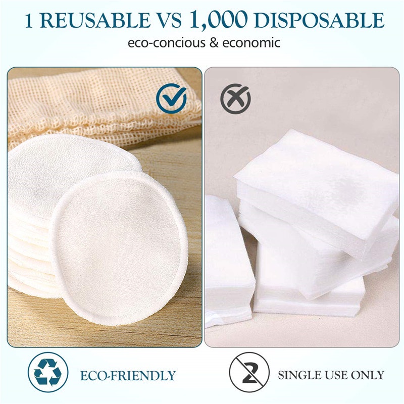 Bông Tẩy Trang Bằng Cotton Tre Có Thể Tái Sử Dụng