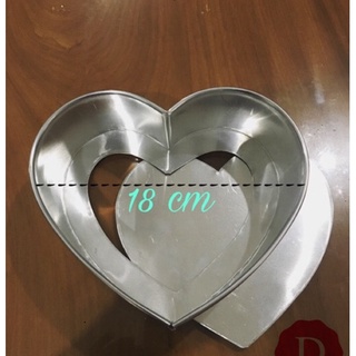 Khuôn bánh nhôm gia công trái tim đáy rời 18 cm