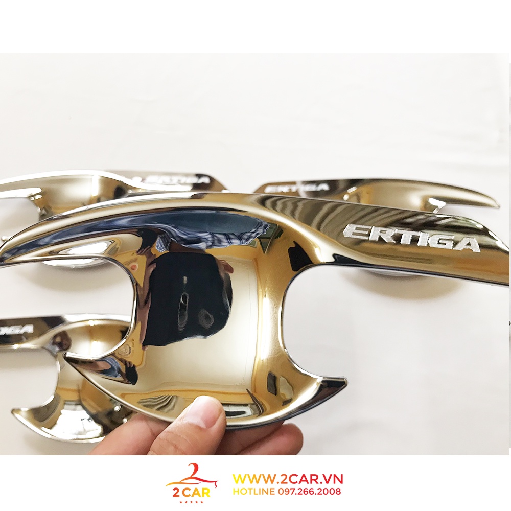 Ốp Tay nắm, Hõm Cửa xe Suzuki Ertiga 2019- 2020- 2021 mạ Crom cao cấp
