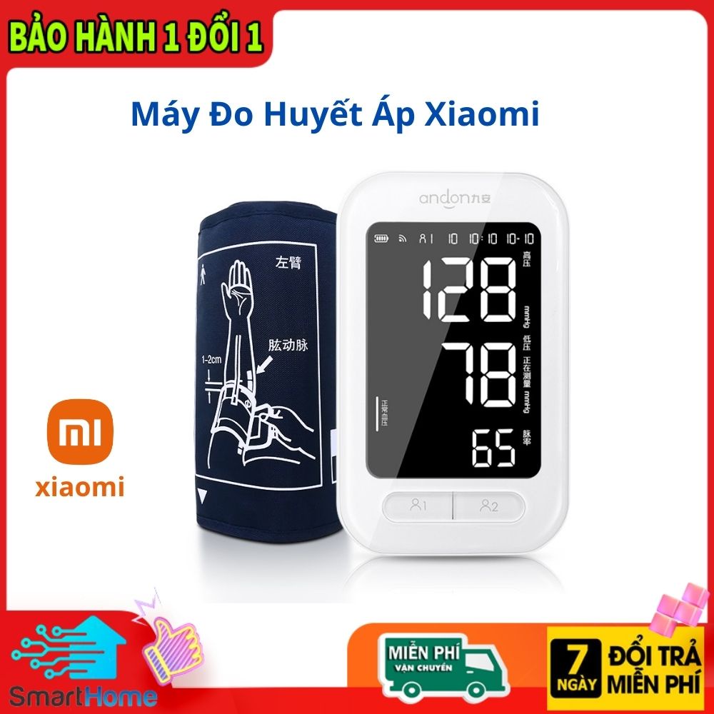 Máy đo huyết áp Xiaomi Andon KD-5907 độ chính xác cao, đo liên tục 150 lần, tự động tắt khi không sử dụng