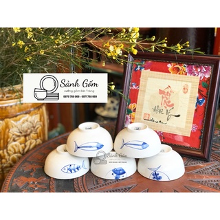 SET 10 BÁT CƠM BÁT TRÀNG - VẼ TAY