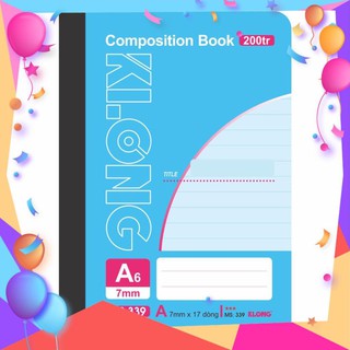 [Sổ lò xo đẹp xinh ] Sổ may KLONG 200tr A6 ; MS: 339