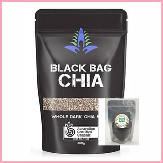 Hạt chia đen Úc Black Bag CHIA - Chia Úc Absolute Organic hữu Cơ ăn kiêng
