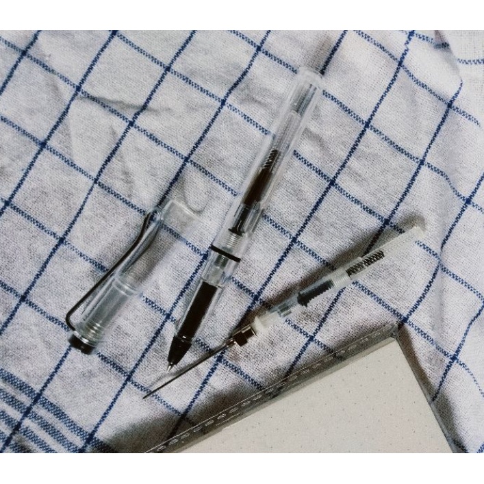 Có sẵn-  Bút mực ngòi bi có kèm ống bơm - bút bi bơm mực ngòi 0.5mm