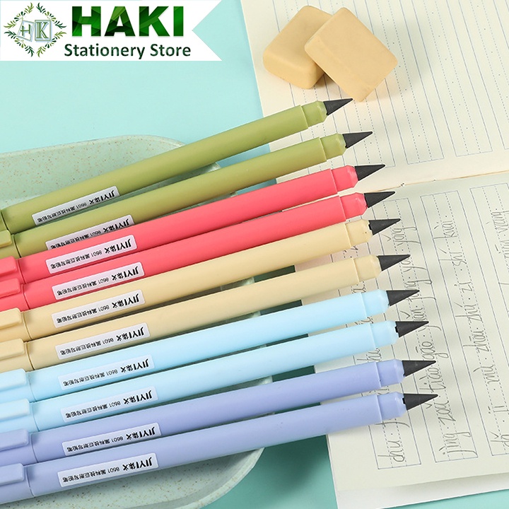 Bút chì vĩnh cửu HAKI màu chì đen cute dễ thương bền đẹp không cần gọt B19