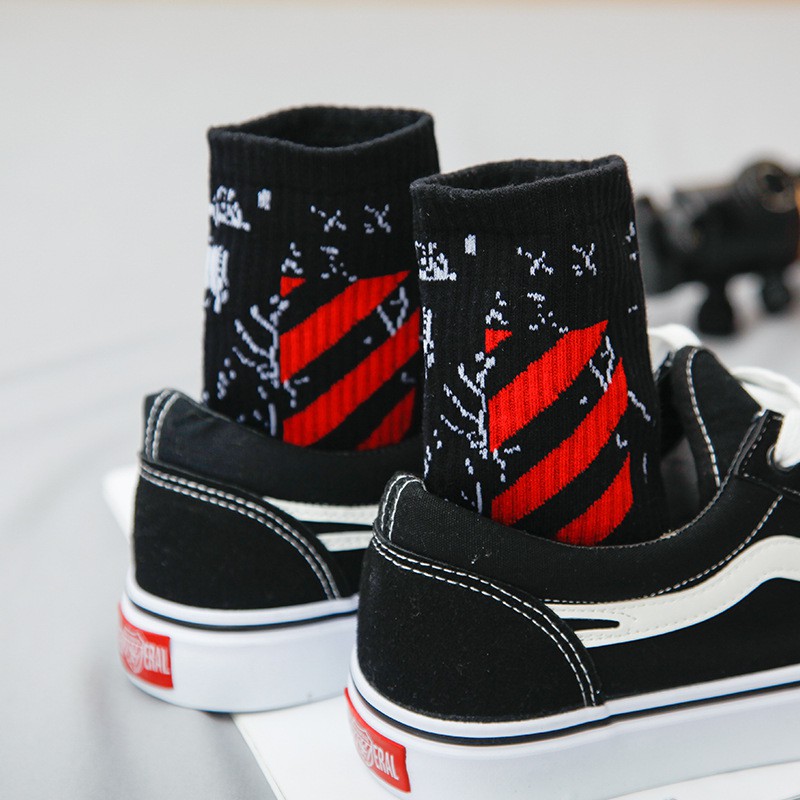 Tất Nam Off White Cao Cổ - Vớ Unisex phong cách trẻ trung năng động - T049