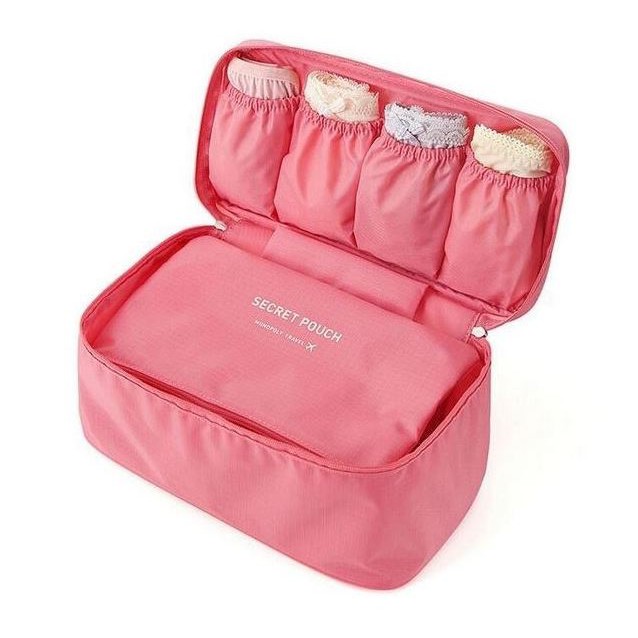 Túi mini màu hồng đựng đồ du lịch chống thấm PINK250 Pink Xinh Decor túi cầm tay nhiều ngăn đồ dùng tiện ích