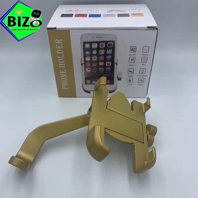 Giá đỡ điện thoại C2 cao cấp, kẹp điện thoại trên xe máy cực chắc chắn, kệ điện thoại xe máy