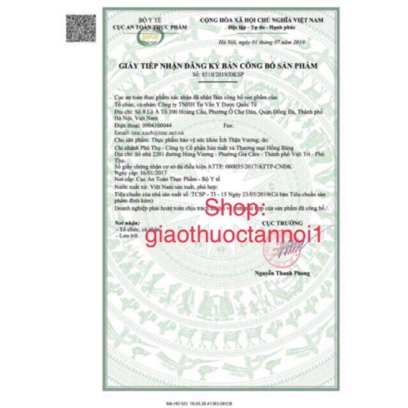 Ích thận vương platinum (coenzyme q10, cao hà thủ ô đỏ, cao đậu đen, người bị thận kém, tiểu rắt do bí tiểu, suy thận…