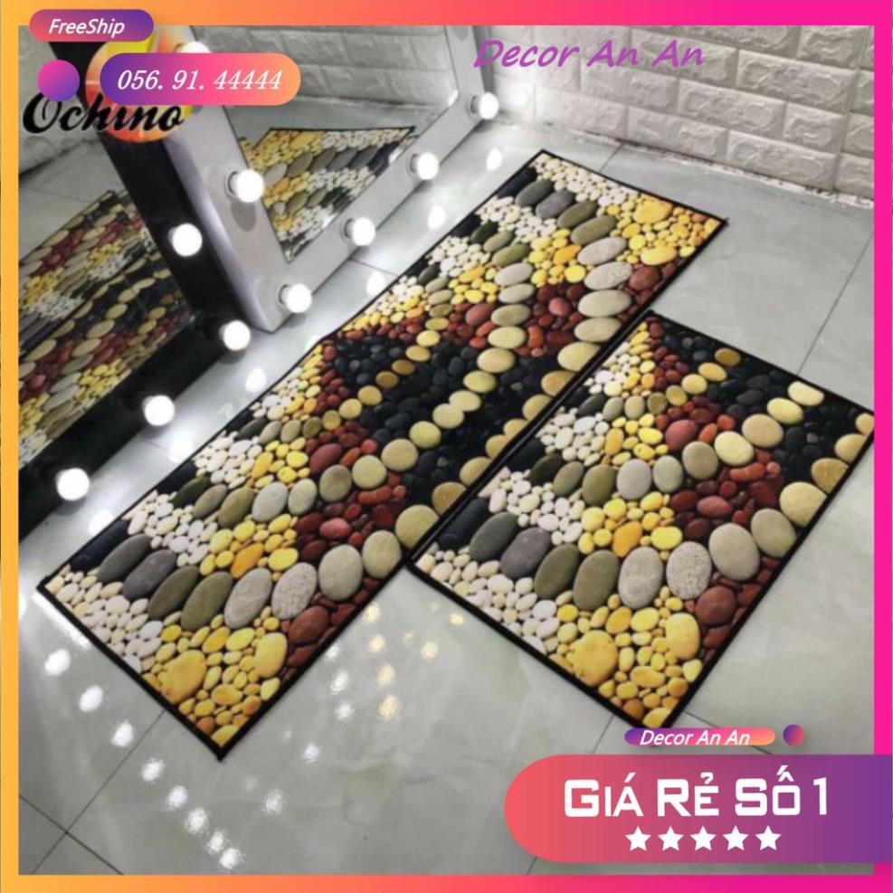 ⚡️⚡️ Bộ 2 Tấm Thảm Bếp 3D  Chống Trượt  Giá Rẻ ⚡️⚡️
